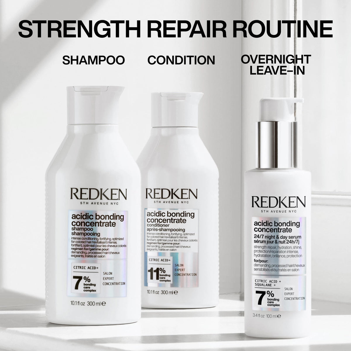 Acidic Bonding Concentrate Overnight Repair Trio - US 5442