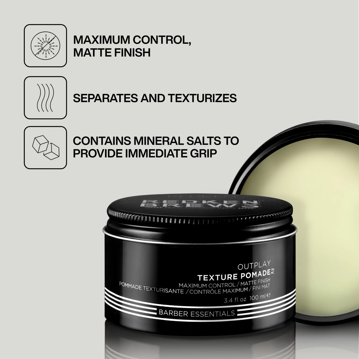 Men'S Wash & Style Set With Texture Pomade - US 2519