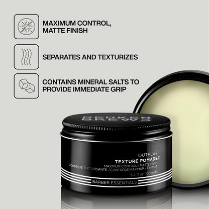 Men'S Wash & Style Set With Texture Pomade - US 2519